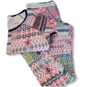 Victoria's Secrets Long John Pajamas Size XL